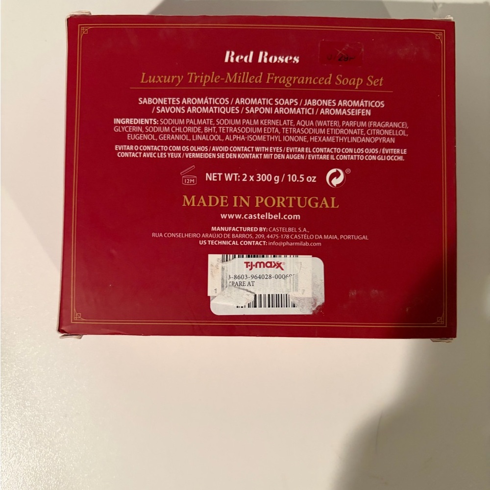 Castelbel Red Roses Soap Set - Picture 2 of 2